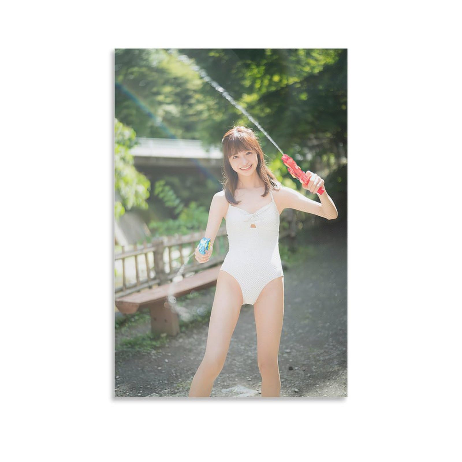 Amazon.co.jp: 森ふう花&柊きき有名人の写真のポスター621 キャンバス